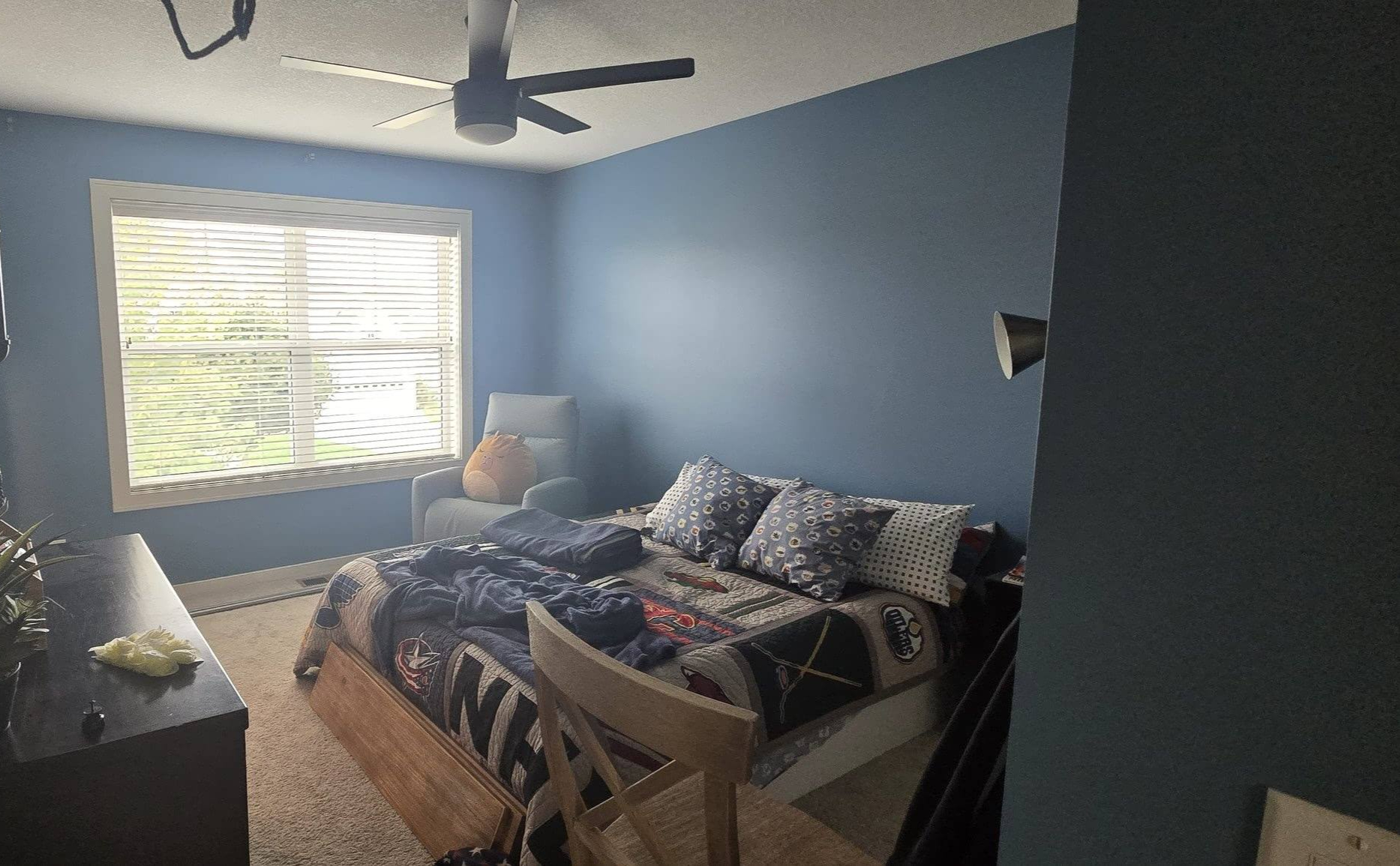 Bedroom repaint after