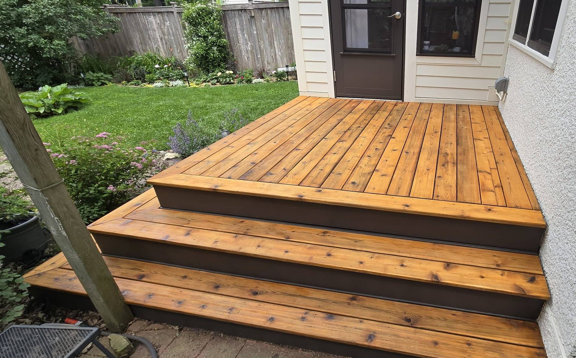 Deck refinishing after