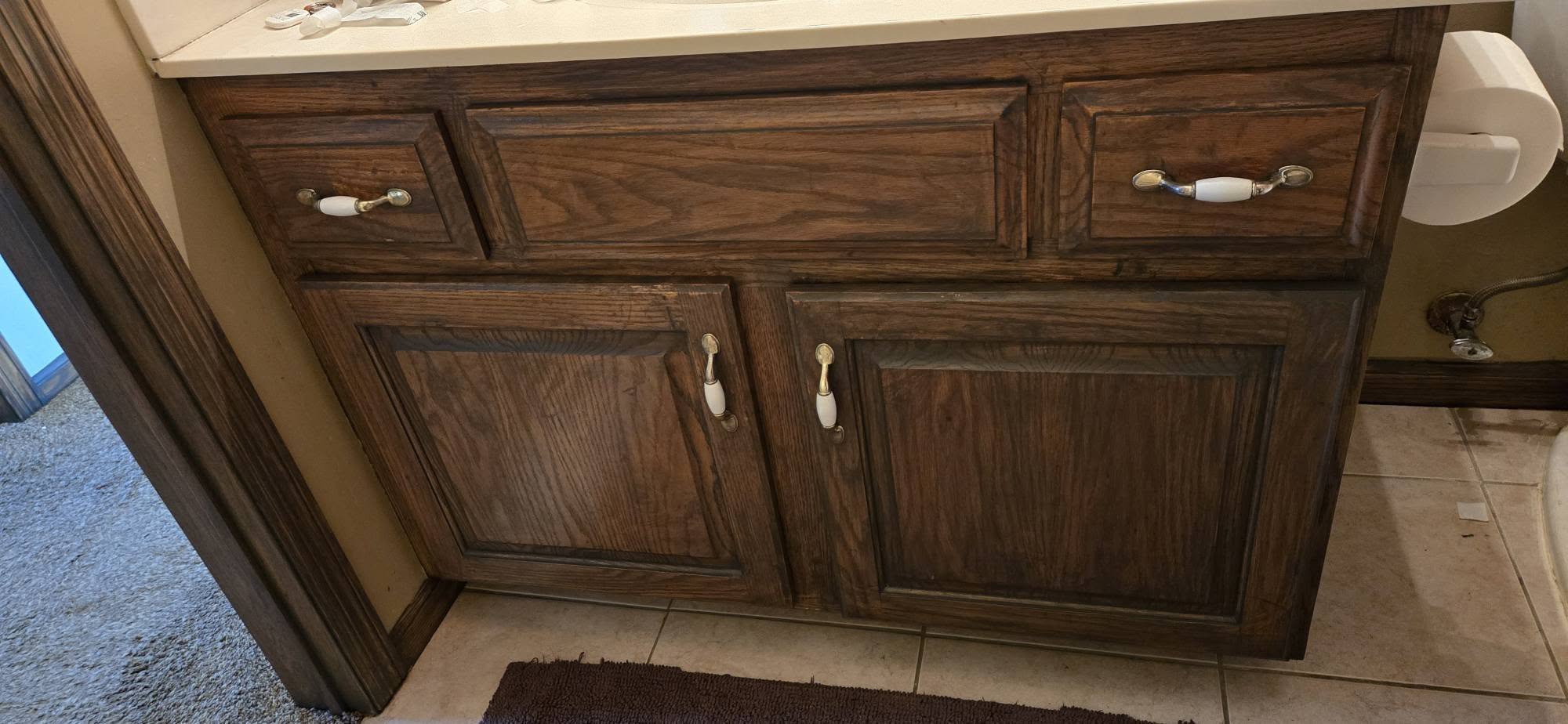 Vanity refinishing after